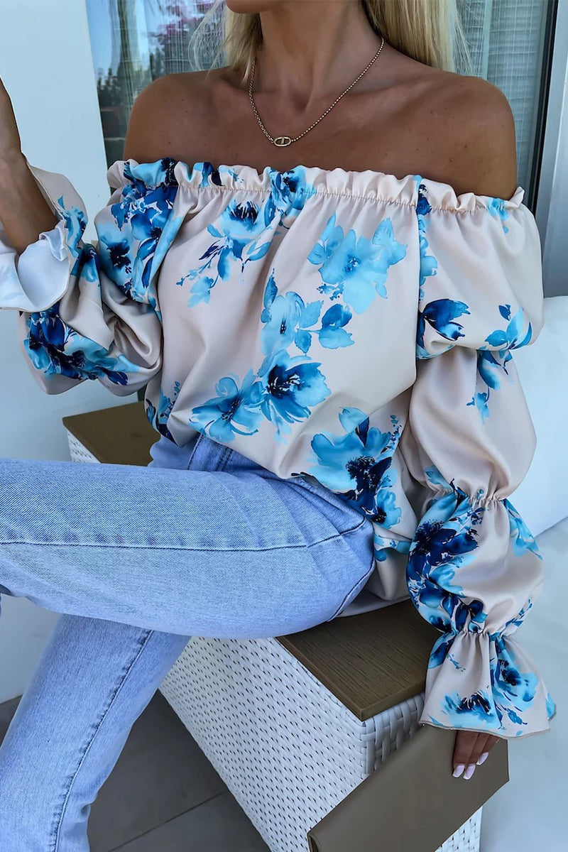 Women's Off-Shoulder Casual Top – Loose Fit Cotton Blend Going Out Top for Spring and Summer 3