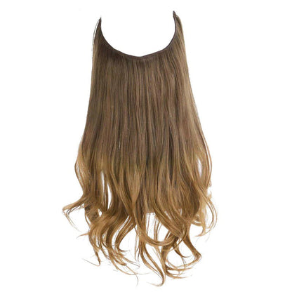 Women's Ombre Hair Wig Extensions Soft Wavy High-Temperature Fiber 20