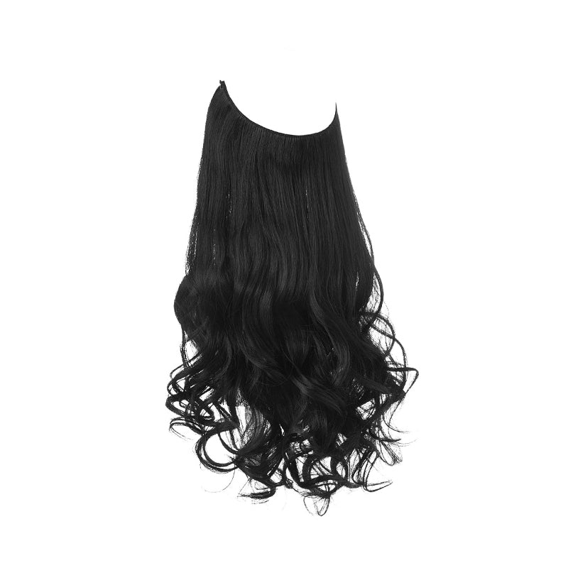 Women's Ombre Hair Wig Extensions Soft Wavy High-Temperature Fiber 25