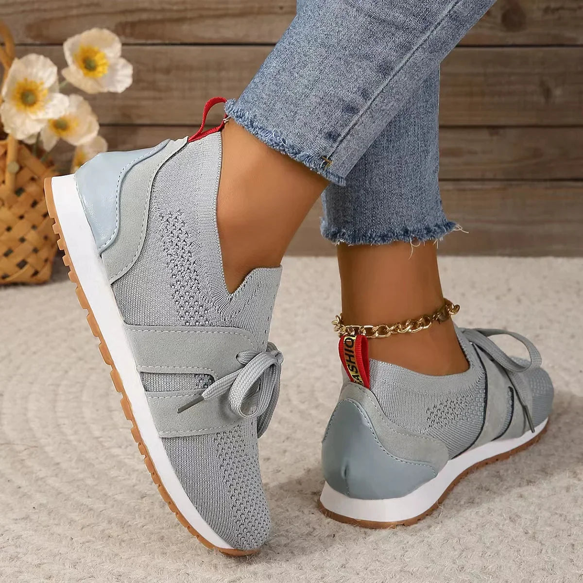 Women's Orthopedic Mesh Lace-Up Shoes – Breathable Comfort for All-Day Wear 5