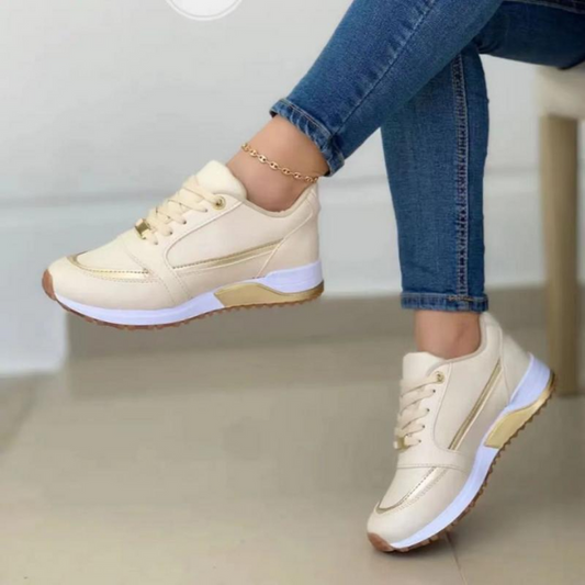 Women's Orthopedic Sneakers with Arch Support and Cushioned Insole – Breathable Lace-Up Design 0