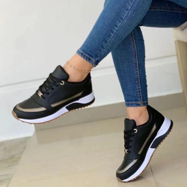 Women's Orthopedic Sneakers with Arch Support and Cushioned Insole – Breathable Lace-Up Design 1