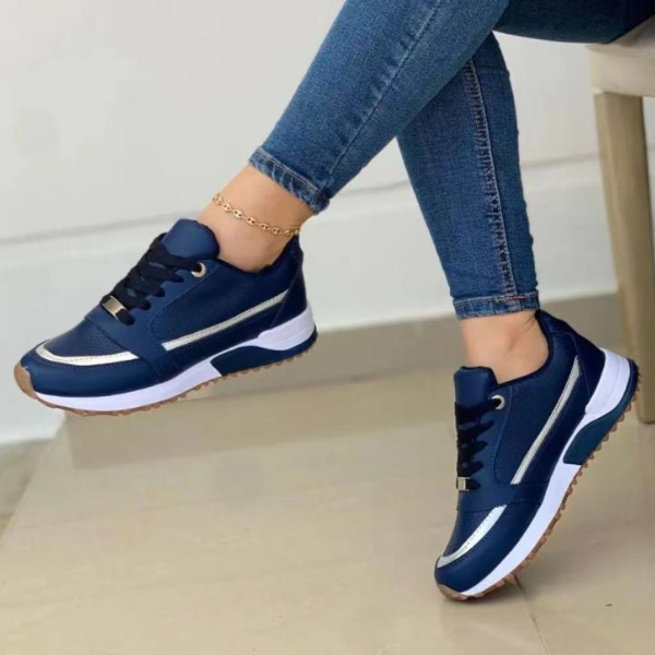 Women's Orthopedic Sneakers with Arch Support and Cushioned Insole – Breathable Lace-Up Design 2