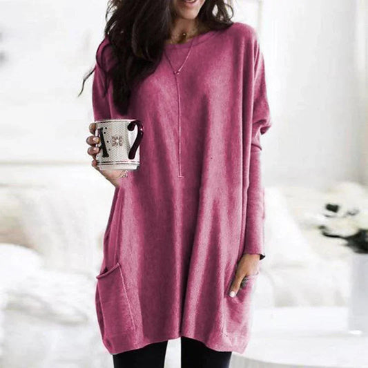 Womens Oversized Cotton Tunic Sweater for Ultimate Comfort 1
