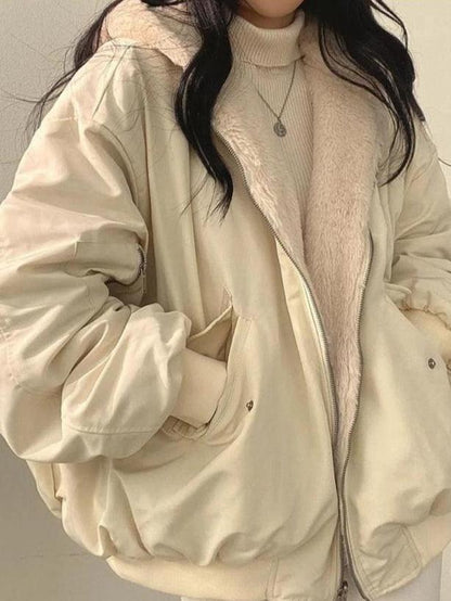 Women's Oversized Jacket Black Soft Lining - 4