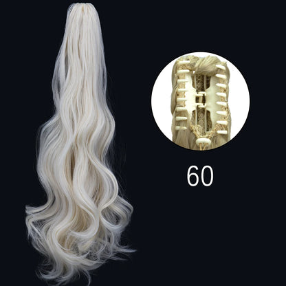 Women's Ponytail Extension 24 Inch Straight Synthetic Heat Resistant 34