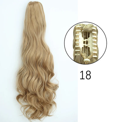 Women's Ponytail Extension 24 Inch Straight Synthetic Heat Resistant 39