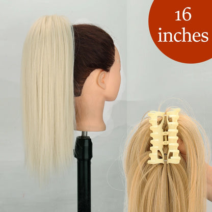 Women's Ponytail Extension 24 Inch Straight Synthetic Heat Resistant 52