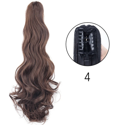 Women's Ponytail Extension 24 Inch Straight Synthetic Heat Resistant 70
