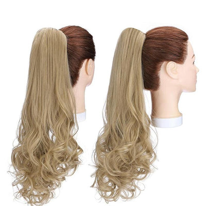 Women's Ponytail Extension Long Wavy Clip-In 18 Inch High-Temperature Fiber 10