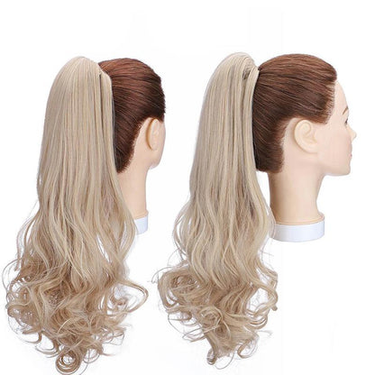 Women's Ponytail Extension Long Wavy Clip-In 18 Inch High-Temperature Fiber 21