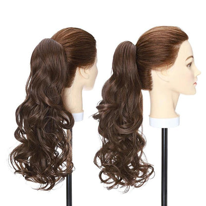 Women's Ponytail Extension Long Wavy Clip-In 18 Inch High-Temperature Fiber 9