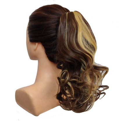 Women's Ponytail Extensions Short Curly High-Temperature Fiber 8