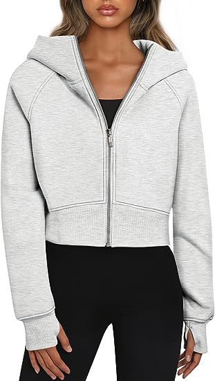 Women's Hooded Jacket Black Cotton Blend Short Cut - 1