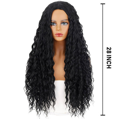 Women's Short Wig Blonde Kinky Curly High-Temperature Fiber 9