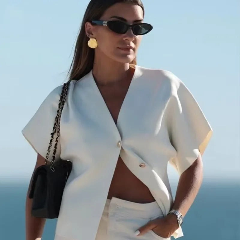 Women's Single Breasted Knitted V-neck Summer Cardigan 0