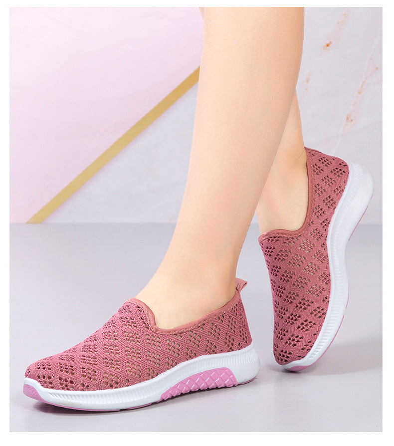 Women's Slip-On Shoes, Breathable Knit Upper, Lightweight Rubber Sole – Casual Comfort for Everyday Wear 5