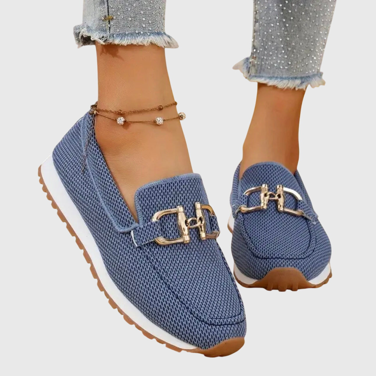 Women's Slip-On Orthopedic Sneakers - Beige | Hensley London