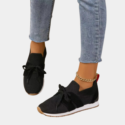 Women's Slip-On Sneakers with Breathable Knit Upper and Rubber Sole for Casual Everyday Wear 0
