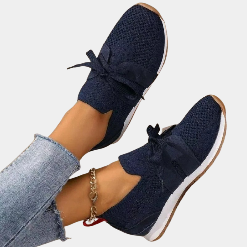Women's Slip-On Sneakers with Breathable Knit Upper and Rubber Sole for Casual Everyday Wear 3