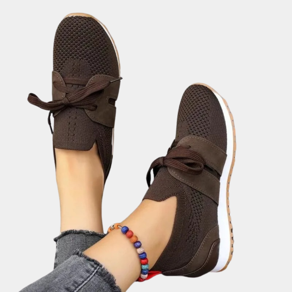 Women's Slip-On Sneakers with Breathable Knit Upper and Rubber Sole for Casual Everyday Wear 4
