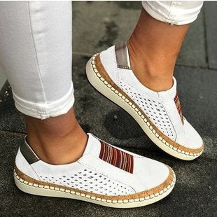 Women’s Slip-On Sneakers with Cushioned Sole – Breathable Casual Orthopedic Design 0