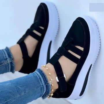 Women’s Strappy Platform Sandals – Open Toe Casual Footwear for Summer 0