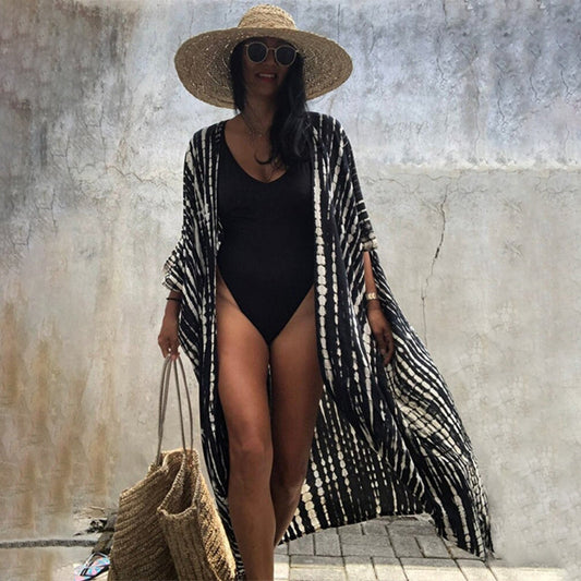 Bella Women's Kimono Cover-Up | Lightweight Tie-Dye Design