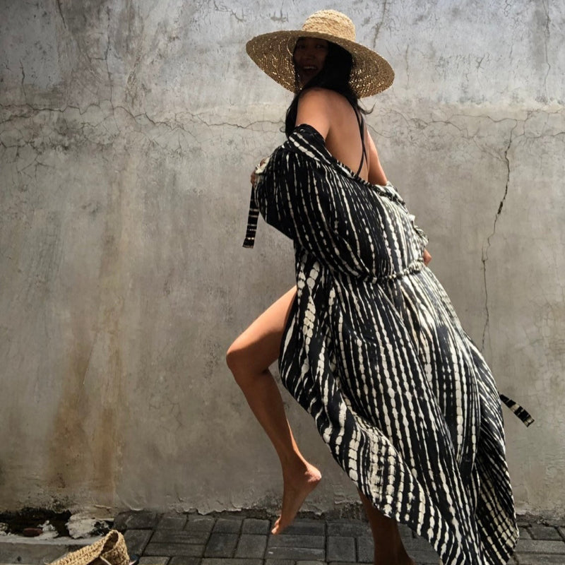 Bella Women's Kimono Cover-Up | Lightweight Tie-Dye Design - Image 2