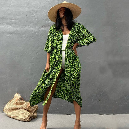 Bella Women's Kimono Cover-Up | Lightweight Tie-Dye Design - Image 16