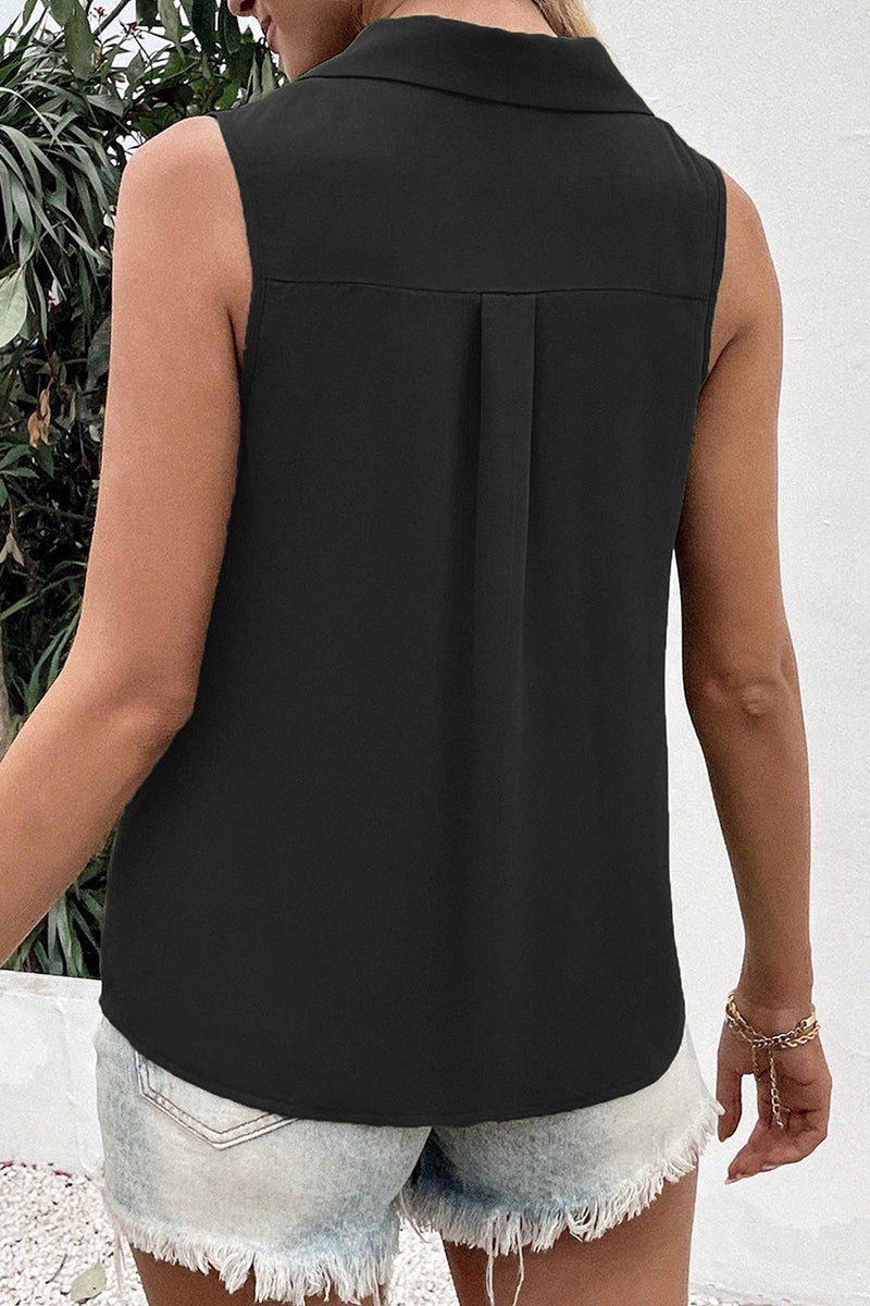 Women's V-Neck Button-Up Top – Elegant and Versatile Blouse for All Occasions 7