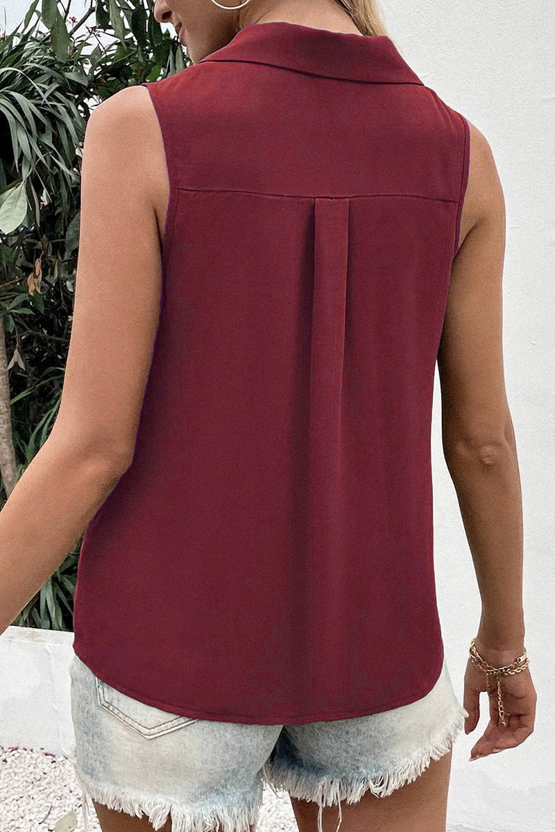 Women's V-Neck Button-Up Top – Elegant and Versatile Blouse for All Occasions 8