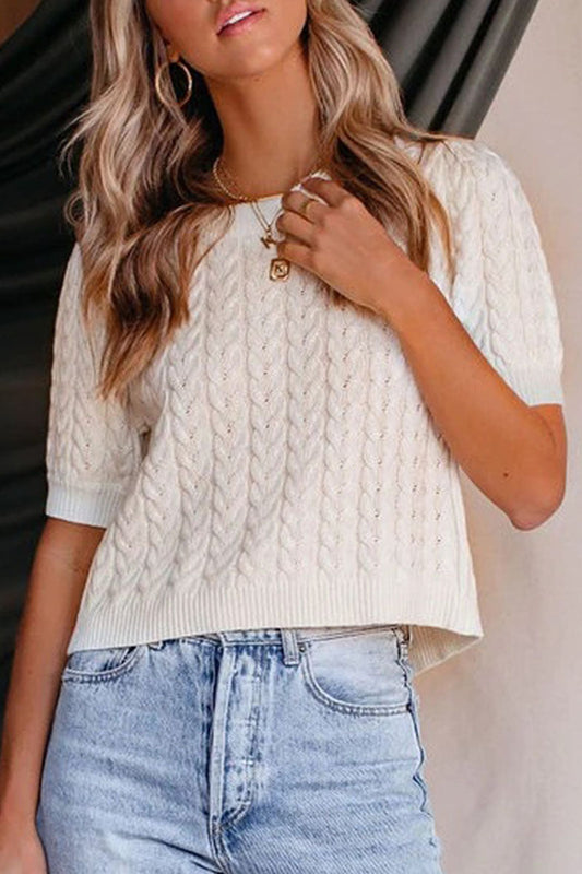 Women's Casual Short Sleeve Top – Lightweight Knit, Relaxed Fit, Versatile Style 2