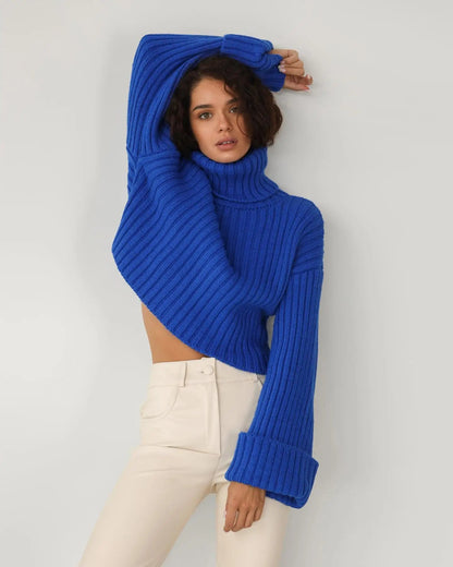 Womens Stylish Winter Long Sleeve Pullover Sweater 4