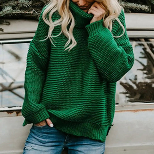 Katherina Womens Relaxed Roll-Neck Sweater 2