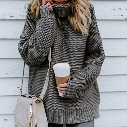 Katherina Womens Relaxed Roll-Neck Sweater 5