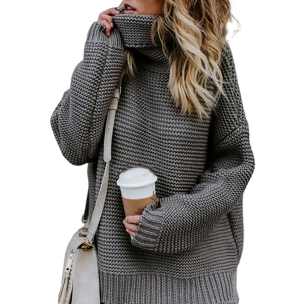 Katherina Womens Relaxed Roll-Neck Sweater 6