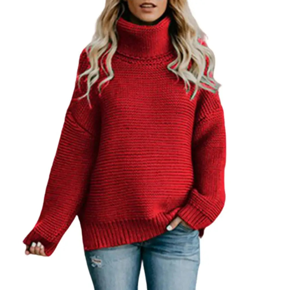 Katherina Womens Relaxed Roll-Neck Sweater 9