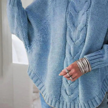 Womens Relaxed Fit Turtleneck Knit Sweater for Winter 4