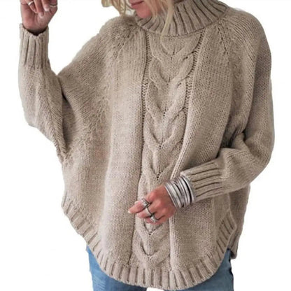Womens Relaxed Fit Turtleneck Knit Sweater for Winter 5