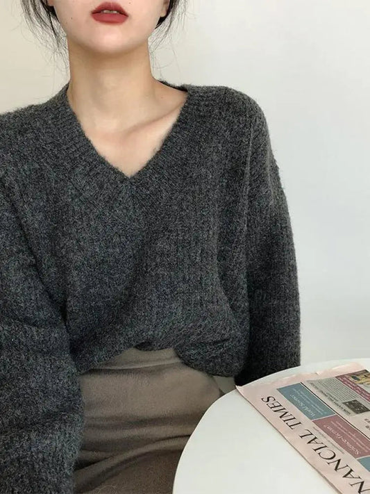 Womens Oversized Chunky Sweater - Soft Knit for Cozy Comfort in Multiple Colors 1