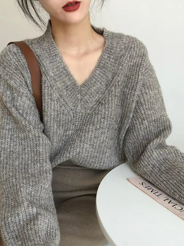 Womens Oversized Chunky Sweater - Soft Knit for Cozy Comfort in Multiple Colors 3