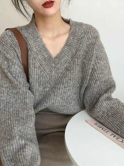 Womens Oversized Chunky Sweater - Soft Knit for Cozy Comfort in Multiple Colors 3