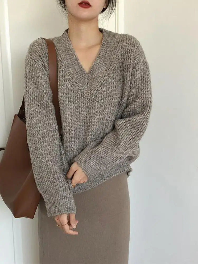 Womens Oversized Chunky Sweater - Soft Knit for Cozy Comfort in Multiple Colors 4