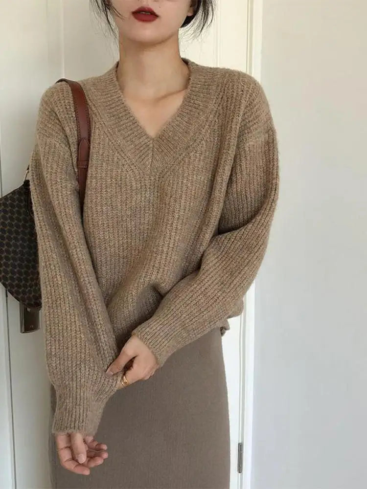 Womens Oversized Chunky Sweater - Soft Knit for Cozy Comfort in Multiple Colors 5