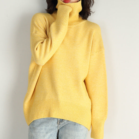 Women's Oversized Turtleneck Sweater – Cozy Knit for Autumn and Winter 1