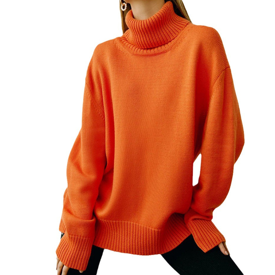 Women's Oversized Turtleneck Sweater – Cozy Knit for Autumn and Winter 4