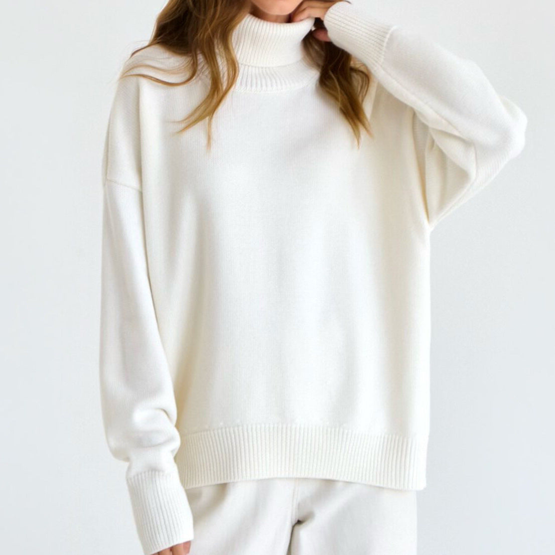 Women's Oversized Turtleneck Sweater – Cozy Knit for Autumn and Winter 5