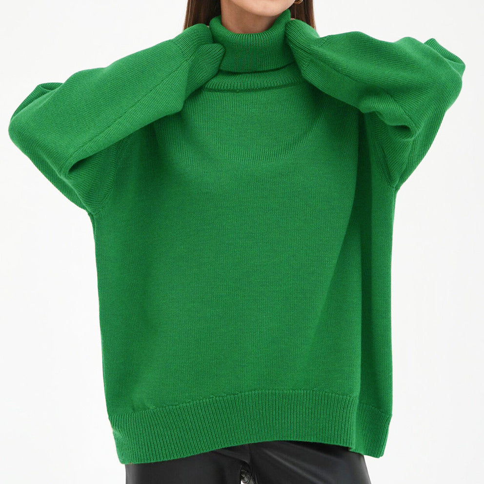 Women's Oversized Turtleneck Sweater – Cozy Knit for Autumn and Winter 8