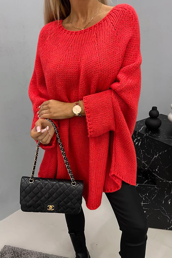 Womens Classic Round Neck Knit Sweater - Versatile and Comfortable 5